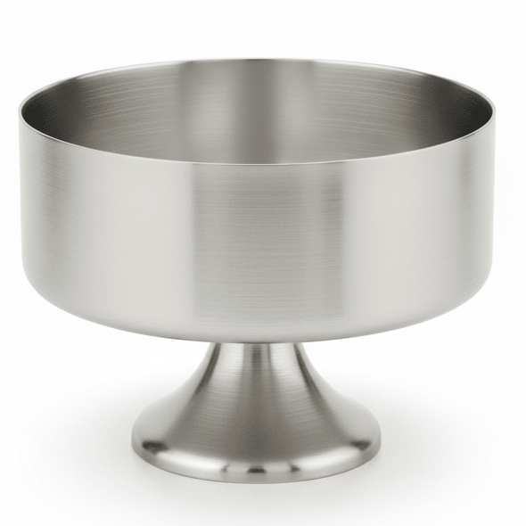 AKDC Footed Silver Metal Ice Cream Dessert Cup with Large Capacity for Serving – 400 ml - Al Kabayel Discount CentreAKDC Footed Silver Metal Ice Cream Dessert Cup with Large Capacity for Serving – 400 mlBowlsAKDCAl Kabayel Discount Centre