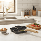 AKDC Frog Face 3 - in - 1 Non - Stick Pan with Wooden Handle – Gray, 21 cm - Al Kabayel Discount CentreAKDC Frog Face 3 - in - 1 Non - Stick Pan with Wooden Handle – Gray, 21 cmFrying Pan & Grill PanAKDCAl Kabayel Discount Centre