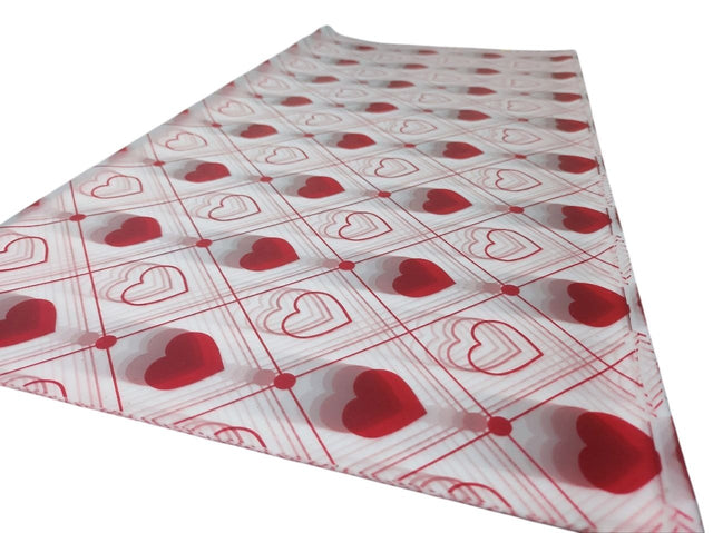 AKDC Gift Wrapping Plastic Cover Heart Shape Print Floral Bouquet Flat Sheet, Gift Packaging Wrap, Bulk Packing Cover for Event and Party Supplies DIY Gift 20 Sheets - 57.5cmX58cm - Al Kabayel Discount CentreAKDC Gift Wrapping Plastic Cover Heart Shape Print Floral Bouquet Flat Sheet, Gift Packaging Wrap, Bulk Packing Cover for Event and Party Supplies DIY Gift 20 Sheets - 57.5cmX58cmPacking MaterialsAKDCAl Kabayel Discount Centre