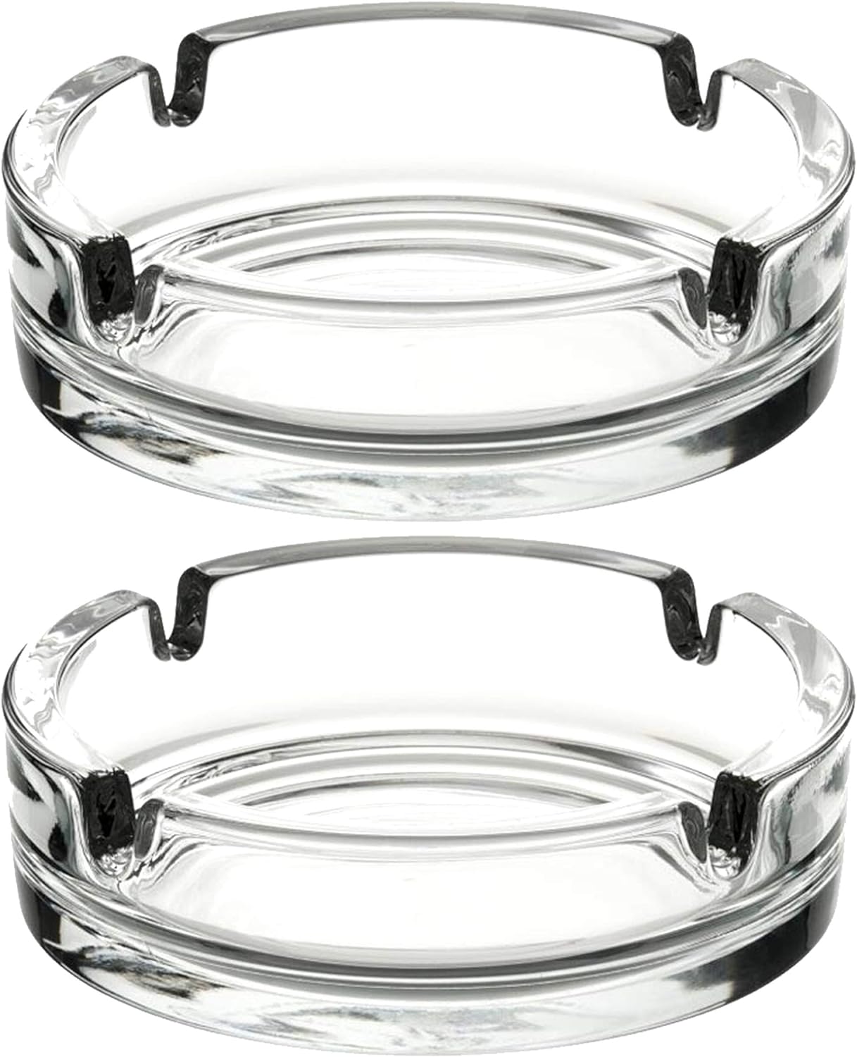 AKDC Glass Ashtrays for Cigarettes, Portable Decorative Modern Ashtray for Home Office Indoor Outdoor Patio Use, Fancy Cute Cool Ash Tray, Pack of 2 (Clear) - Al Kabayel Discount CentreAKDC Glass Ashtrays for Cigarettes, Portable Decorative Modern Ashtray for Home Office Indoor Outdoor Patio Use, Fancy Cute Cool Ash Tray, Pack of 2 (Clear)Al Kabayel Discount CenterAl Kabayel Discount Centre