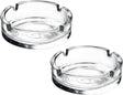AKDC Glass Ashtrays for Cigarettes, Round Ash Tray for Home Office Patio Porch Deck Decoration, Cute Pretty Ash holders for Indoor or Outdoor Use, Pack of 2 (Clear) - Al Kabayel Discount CentreAKDC Glass Ashtrays for Cigarettes, Round Ash Tray for Home Office Patio Porch Deck Decoration, Cute Pretty Ash holders for Indoor or Outdoor Use, Pack of 2 (Clear)Al Kabayel Discount CenterAl Kabayel Discount Centre