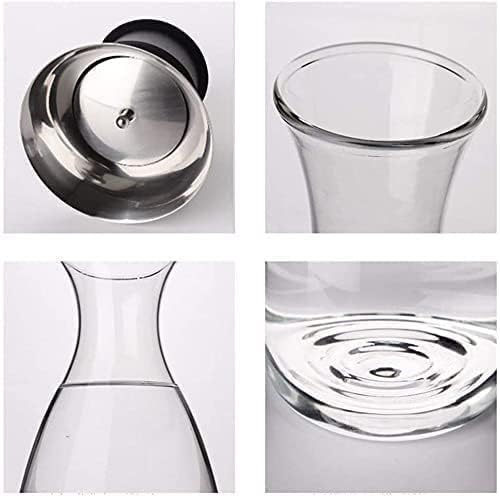 AKDC Glass Carafe 1600ml, Stainless Steel Silicone Filter Lid Borosilicate Glass Pitcher with Flow Lid, Water Jug, Juice Pitcher for Homemade Beverage Serving Wine Coffee Milk Iced Tea Kitchen Home - Al Kabayel Discount CentreAKDC Glass Carafe 1600ml, Stainless Steel Silicone Filter Lid Borosilicate Glass Pitcher with Flow Lid, Water Jug, Juice Pitcher for Homemade Beverage Serving Wine Coffee Milk Iced Tea Kitchen HomeAl Kabayel Discount CenterAl Kabayel Discount Centre