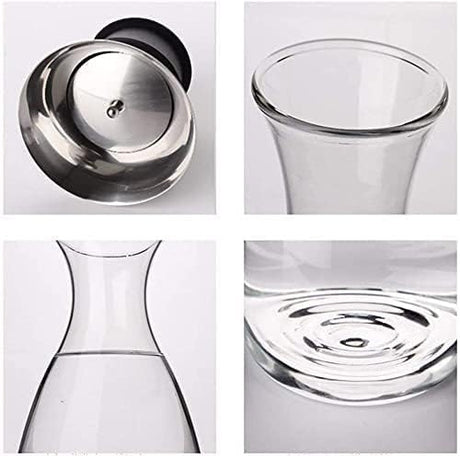 AKDC Glass Carafe 1600ml, Stainless Steel Silicone Filter Lid Borosilicate Glass Pitcher with Flow Lid, Water Jug, Juice Pitcher for Homemade Beverage Serving Wine Coffee Milk Iced Tea Kitchen Home - Al Kabayel Discount CentreAKDC Glass Carafe 1600ml, Stainless Steel Silicone Filter Lid Borosilicate Glass Pitcher with Flow Lid, Water Jug, Juice Pitcher for Homemade Beverage Serving Wine Coffee Milk Iced Tea Kitchen HomeAl Kabayel Discount CenterAl Kabayel Discount Centre