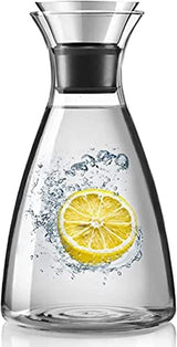 AKDC Glass Carafe 1600ml, Stainless Steel Silicone Filter Lid Borosilicate Glass Pitcher with Flow Lid, Water Jug, Juice Pitcher for Homemade Beverage Serving Wine Coffee Milk Iced Tea Kitchen Home - Al Kabayel Discount CentreAKDC Glass Carafe 1600ml, Stainless Steel Silicone Filter Lid Borosilicate Glass Pitcher with Flow Lid, Water Jug, Juice Pitcher for Homemade Beverage Serving Wine Coffee Milk Iced Tea Kitchen HomeAl Kabayel Discount CenterAl Kabayel Discount Centre