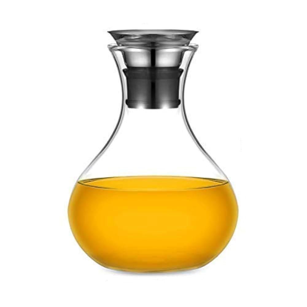 AKDC Glass Decanter with Air - Tight Metal Lid 1500ml, Clear & Transparent - Al Kabayel Discount CentreAKDC Glass Decanter with Air - Tight Metal Lid 1500ml, Clear & TransparentJugsAKDCAl Kabayel Discount Centre