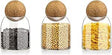 AKDC Glass Food Storage Canister with Airtight Cork Lid [500ml/16Oz] Clear Food Storage Jar Container with Seal Cork Round Stopper for Kitchen Pantry Serving Tea Coffee (16, Elongated, 3, 105632) - Al Kabayel Discount CentreAKDC Glass Food Storage Canister with Airtight Cork Lid [500ml/16Oz] Clear Food Storage Jar Container with Seal Cork Round Stopper for Kitchen Pantry Serving Tea Coffee (16, Elongated, 3, 105632)Jars & Food SaversAKDCAl Kabayel Discount Centre