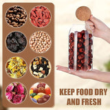 AKDC Glass Food Storage Canister with Airtight Cork Lid [500ml/16Oz] Clear Food Storage Jar Container with Seal Cork Round Stopper for Kitchen Pantry Serving Tea Coffee (16, Elongated, 3, 105632) - Al Kabayel Discount CentreAKDC Glass Food Storage Canister with Airtight Cork Lid [500ml/16Oz] Clear Food Storage Jar Container with Seal Cork Round Stopper for Kitchen Pantry Serving Tea Coffee (16, Elongated, 3, 105632)Jars & Food SaversAKDCAl Kabayel Discount Centre