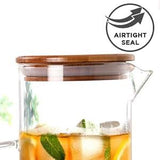AKDC Glass Jug wid Bamboo Lid 1500ml, Clear & Transparent - Al Kabayel Discount CentreAKDC Glass Jug wid Bamboo Lid 1500ml, Clear & TransparentJugsAKDCAl Kabayel Discount Centre