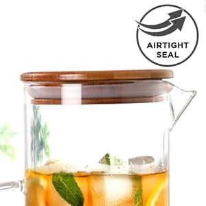 AKDC Glass Jug wid Bamboo Lid 1500ml, Clear & Transparent - Al Kabayel Discount CentreAKDC Glass Jug wid Bamboo Lid 1500ml, Clear & TransparentJugsAKDCAl Kabayel Discount Centre