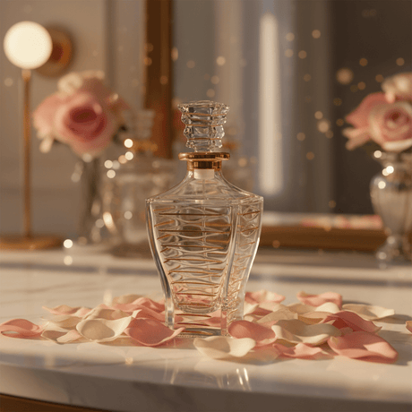 AKDC glass perfume bottle with gold finish 200ml luxury refillable fragrance container premium display item - Al Kabayel Discount CentreAKDC glass perfume bottle with gold finish 200ml luxury refillable fragrance container premium display itemPerfume BottlesAKDCAl Kabayel Discount Centre