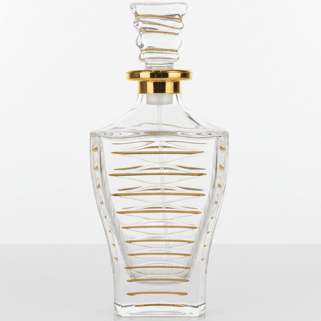 AKDC glass perfume bottle with gold finish 200ml luxury refillable fragrance container premium display item - Al Kabayel Discount CentreAKDC glass perfume bottle with gold finish 200ml luxury refillable fragrance container premium display itemPerfume BottlesAKDCAl Kabayel Discount Centre