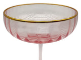 AKDC Glass Stem Cocktail Glass, Transparent Pink - Al Kabayel Discount CentreAKDC Glass Stem Cocktail Glass, Transparent PinkTumblerAKDCAl Kabayel Discount Centre