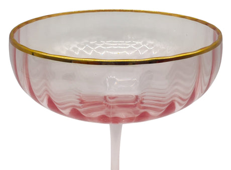 AKDC Glass Stem Cocktail Glass, Transparent Pink - Al Kabayel Discount CentreAKDC Glass Stem Cocktail Glass, Transparent PinkTumblerAKDCAl Kabayel Discount Centre