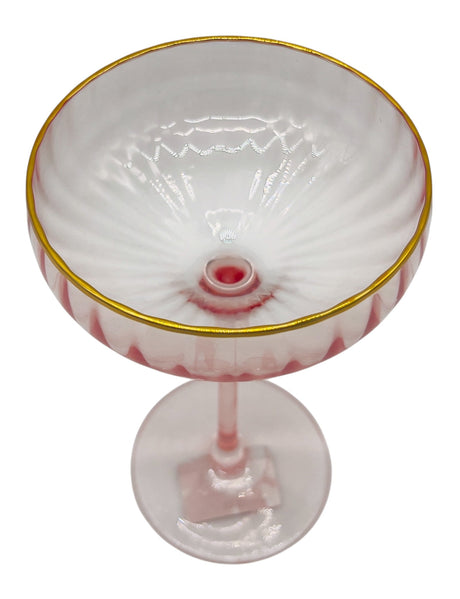 AKDC Glass Stem Cocktail Glass, Transparent Pink - Al Kabayel Discount CentreAKDC Glass Stem Cocktail Glass, Transparent PinkTumblerAKDCAl Kabayel Discount Centre