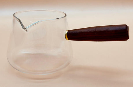 AKDC Glass Tea Server/Pitcher with Wooden Handle 400ml, Clear & Transparent - Al Kabayel Discount CentreAKDC Glass Tea Server/Pitcher with Wooden Handle 400ml, Clear & TransparentTea/Coffee PotsAKDCAl Kabayel Discount Centre
