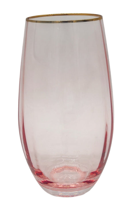 AKDC Glass Tumbler 400ml, Transparent Pink - Al Kabayel Discount CentreAKDC Glass Tumbler 400ml, Transparent PinkTumblerAKDCAl Kabayel Discount Centre