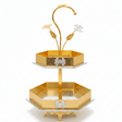 AKDC Gold 2 Tier Serving Tray Stand Elegant Dessert Display Rack for Cakes Fruits and Party Serving 50 x 30 cm - Al Kabayel Discount CentreAKDC Gold 2 Tier Serving Tray Stand Elegant Dessert Display Rack for Cakes Fruits and Party Serving 50 x 30 cmServing TraysAKDCAl Kabayel Discount Centre