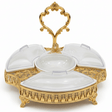 AKDC Gold Candy Tray with 3 Sections and Bowl Luxury Serving Set for Snacks Sweets and Dry Fruits 35 cm - Al Kabayel Discount CentreAKDC Gold Candy Tray with 3 Sections and Bowl Luxury Serving Set for Snacks Sweets and Dry Fruits 35 cmServing TraysAKDCAl Kabayel Discount Centre