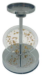 AKDC Gold Flake Infused Metal and Acrylic Candle Holder 17.5cm*12cm - Al Kabayel Discount CentreAKDC Gold Flake Infused Metal and Acrylic Candle Holder 17.5cm*12cmHome Décor AccentsAKDCAl Kabayel Discount Centre