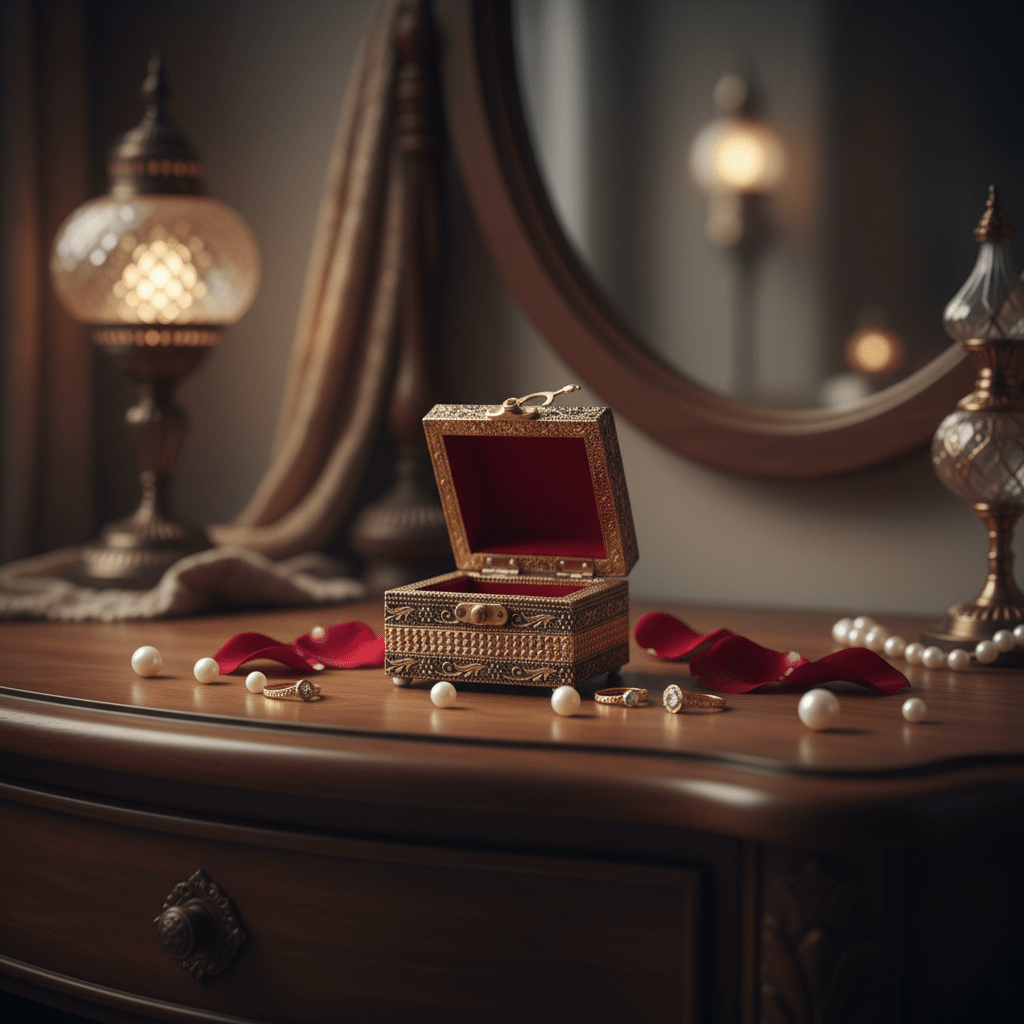 AKDC Golden and Black Wooden Jewellery Storage Box with Antique Brass Lock, Compact Design (4 inch) - Al Kabayel Discount CentreAKDC Golden and Black Wooden Jewellery Storage Box with Antique Brass Lock, Compact Design (4 inch)Organizers & AccessoriesAKDCAl Kabayel Discount Centre
