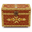 AKDC Golden and Red Wooden Jewellery Box with Antique Style Brass Latch, Decorative Organizer (7 inch) - Al Kabayel Discount CentreAKDC Golden and Red Wooden Jewellery Box with Antique Style Brass Latch, Decorative Organizer (7 inch)Organizers & AccessoriesAKDCAl Kabayel Discount Centre