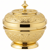 AKDC Golden Sugar Pot – Luxury Embossed Metal & Glass Serveware | 12×10cm - Al Kabayel Discount CentreAKDC Golden Sugar Pot – Luxury Embossed Metal & Glass Serveware | 12×10cmJars & Food SaversAKDCAl Kabayel Discount Centre
