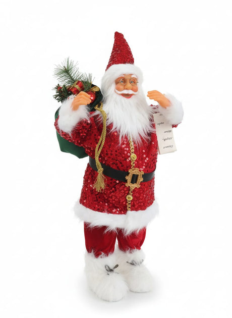 AKDC Grand Christmas Santa Figurine in Red Glitter Dress – 75 cm - Al Kabayel Discount CentreAKDC Grand Christmas Santa Figurine in Red Glitter Dress – 75 cmHome Décor AccentsAKDCAl Kabayel Discount Centre