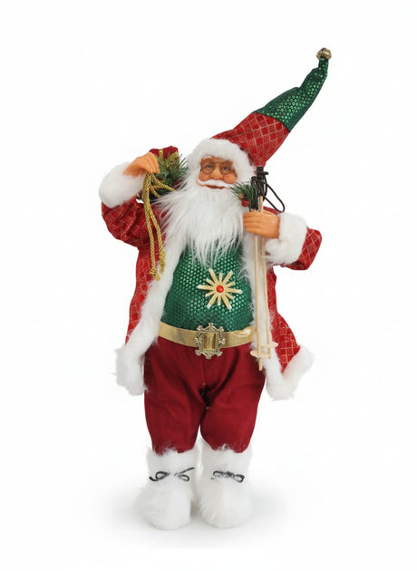 AKDC Grand Christmas Santa Figurine in Red & Green Dress – 75 cm - Al Kabayel Discount CentreAKDC Grand Christmas Santa Figurine in Red & Green Dress – 75 cmHome Décor AccentsAKDCAl Kabayel Discount Centre