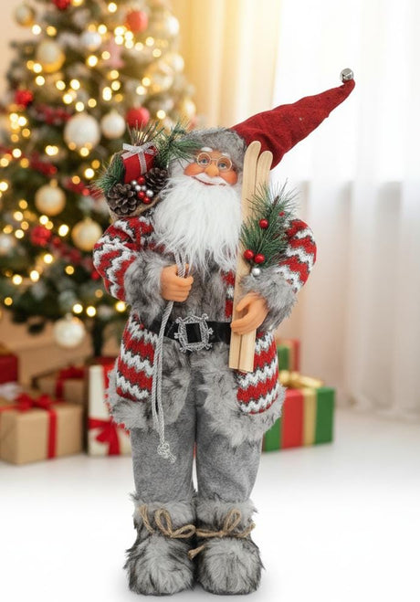 AKDC Grand Christmas Santa Figurine in Red & White Dress – 75 cm - Al Kabayel Discount CentreAKDC Grand Christmas Santa Figurine in Red & White Dress – 75 cmHome Décor AccentsAKDCAl Kabayel Discount Centre