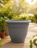 AKDC Gray Large Plastic Plant Pot – Modern Tall Planter – 23×27 cm - Al Kabayel Discount CentreAKDC Gray Large Plastic Plant Pot – Modern Tall Planter – 23×27 cmFlower/Plant PotsAKDCAl Kabayel Discount Centre