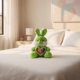 AKDC Green Bunny Soft Plush Toy with Love Text Print – 30 cm Stuffed Animal Gift Toy - Al Kabayel Discount CentreAKDC Green Bunny Soft Plush Toy with Love Text Print – 30 cm Stuffed Animal Gift ToyToysAKDCAl Kabayel Discount Centre