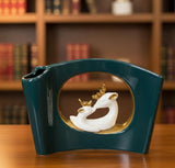 AKDC Green Ceramic Vase with Decorative Deer Figurine – 27×20 cm - Al Kabayel Discount CentreAKDC Green Ceramic Vase with Decorative Deer Figurine – 27×20 cmFlower/Plant PotsAKDCAl Kabayel Discount Centre