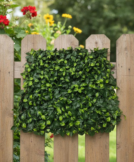 AKDC Green Weave Large Artificial Leaf Wall Panel – 55×55 cm Dense Green Foliage for Indoor & Outdoor Decoration - Al Kabayel Discount CentreAKDC Green Weave Large Artificial Leaf Wall Panel – 55×55 cm Dense Green Foliage for Indoor & Outdoor DecorationArtificial FloraAKDCAl Kabayel Discount Centre