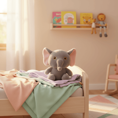 AKDC Grey Elephant Plush Toy 30cm Soft Stuffed Animal Safari Toy Gift for Kids Boys Girls - Al Kabayel Discount CentreAKDC Grey Elephant Plush Toy 30cm Soft Stuffed Animal Safari Toy Gift for Kids Boys GirlsToysAKDCAl Kabayel Discount Centre