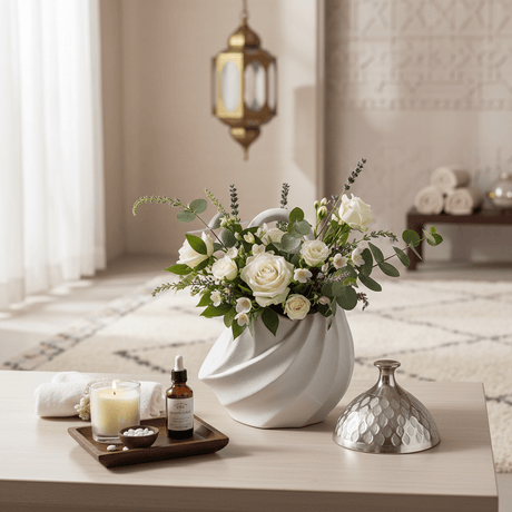 AKDC Handbag - Inspired Ceramic Decorative Vase – Elegant White Fashionable Sculptural Design, 22 × 16 cm - Al Kabayel Discount CentreAKDC Handbag - Inspired Ceramic Decorative Vase – Elegant White Fashionable Sculptural Design, 22 × 16 cmFlower/Plant PotsAKDCAl Kabayel Discount Centre