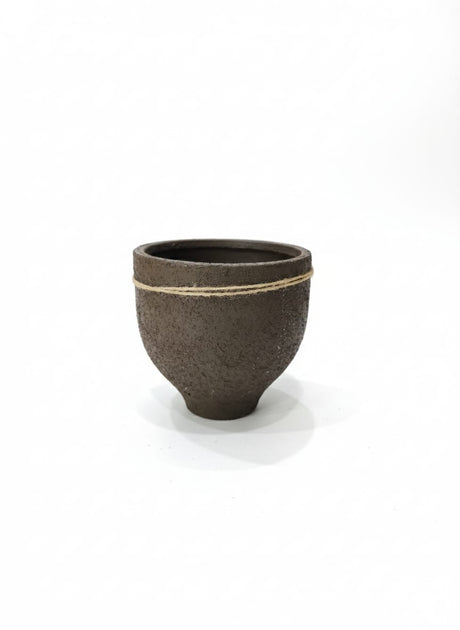 AKDC Handcrafted Clay Plant Pot – Brown Earth Shade – 16×16 cm – Modern Unique Shape - Al Kabayel Discount CentreAKDC Handcrafted Clay Plant Pot – Brown Earth Shade – 16×16 cm – Modern Unique ShapeFlower/Plant PotsAKDCAl Kabayel Discount Centre