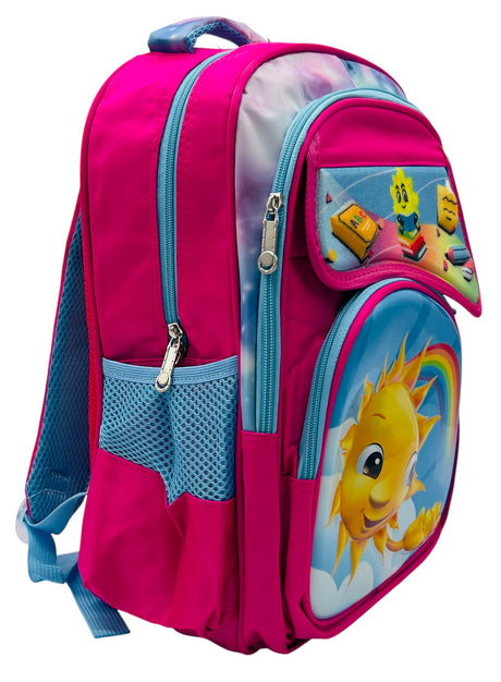 AKDC Happy Sun School Backpack 40cm*31cm*18cm, Multicolour - Al Kabayel Discount CentreAKDC Happy Sun School Backpack 40cm*31cm*18cm, MulticolourSchool BagsAKDCAl Kabayel Discount Centre
