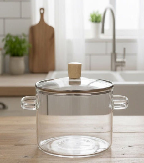 AKDC High Borosilicate Double Ear Glass Pot 2.6 Liter - Al Kabayel Discount CentreAKDC High Borosilicate Double Ear Glass Pot 2.6 LiterCasseroles & Stock PotsAKDCAl Kabayel Discount Centre