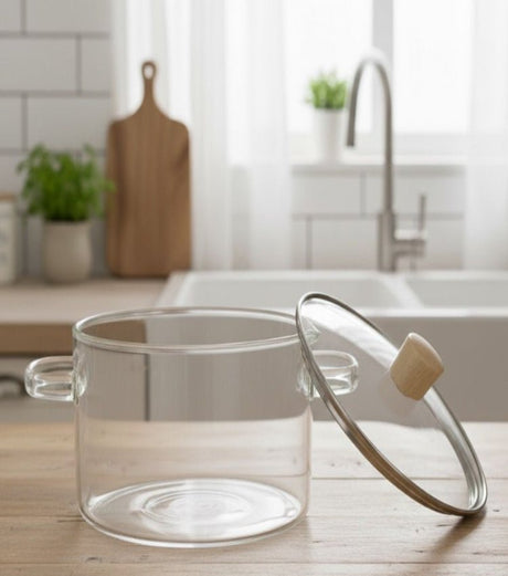 AKDC High Borosilicate Double Ear Glass Pot 2.6 Liter - Al Kabayel Discount CentreAKDC High Borosilicate Double Ear Glass Pot 2.6 LiterCasseroles & Stock PotsAKDCAl Kabayel Discount Centre
