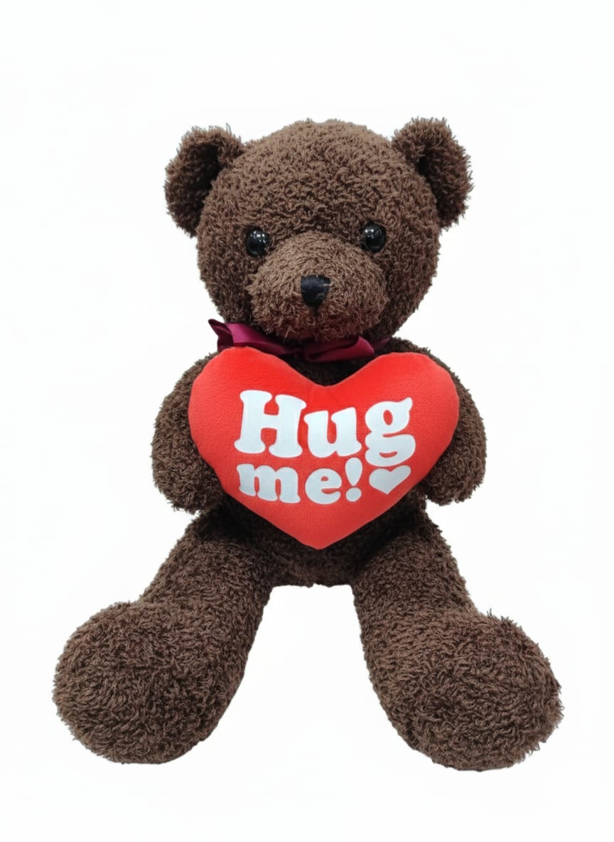 AKDC Hug Me Teddy Bear (45 cm) – Brown Color Plush Toy - Al Kabayel Discount CentreAKDC Hug Me Teddy Bear (45 cm) – Brown Color Plush ToyToysAKDCAl Kabayel Discount Centre