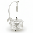 AKDC Imperial Silver & Glass Sugar Pot | Handcrafted Metal Luxury Serveware | 17cm - Al Kabayel Discount CentreAKDC Imperial Silver & Glass Sugar Pot | Handcrafted Metal Luxury Serveware | 17cmJars & Food SaversAKDCAl Kabayel Discount Centre