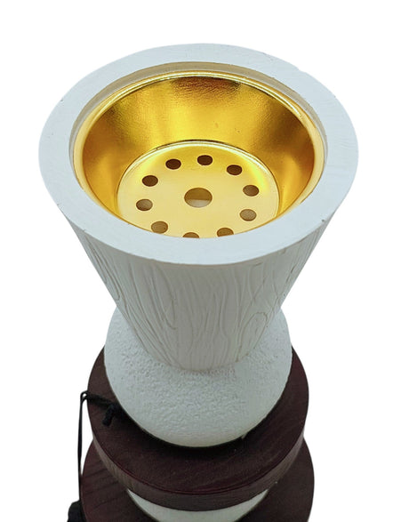 AKDC Incence Burner 24cm*6.5cm, White/Brown - WW103 - Al Kabayel Discount CentreAKDC Incence Burner 24cm*6.5cm, White/Brown - WW103Home Décor AccentsAKDCAl Kabayel Discount Centre
