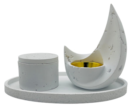 AKDC Incense Burner Set 19.5cm*11.5cm*13.5cm, POP Material, White, XX805 - 9 - Al Kabayel Discount CentreAKDC Incense Burner Set 19.5cm*11.5cm*13.5cm, POP Material, White, XX805 - 9Home Décor AccentsAKDCAl Kabayel Discount Centre