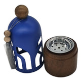 AKDC Incense Burner with Wooden Base and Metal Cover 22cm*8cm*8cm, Blue - Al Kabayel Discount CentreAKDC Incense Burner with Wooden Base and Metal Cover 22cm*8cm*8cm, BlueHome Décor AccentsAKDCAl Kabayel Discount Centre