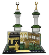 AKDC Kaaba Crystal Glass Showpiece Office Décor Gifts and Collectible Home Gold - Plated - 12cmX15cm - Green&Gold - Al Kabayel Discount CentreAKDC Kaaba Crystal Glass Showpiece Office Décor Gifts and Collectible Home Gold - Plated - 12cmX15cm - Green&GoldHome Décor AccentsAKDCAl Kabayel Discount Centre