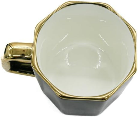 AKDC Km Ceramic Mug 380ml 18.8 X 20.8 X 29.7 Cm Black/Golden - Al Kabayel Discount CentreAKDC Km Ceramic Mug 380ml 18.8 X 20.8 X 29.7 Cm Black/GoldenMugsAKDCAl Kabayel Discount Centre