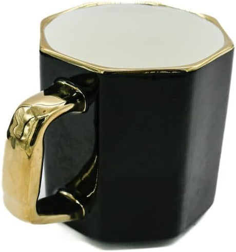 AKDC Km Ceramic Mug 380ml 18.8 X 20.8 X 29.7 Cm Black/Golden - Al Kabayel Discount CentreAKDC Km Ceramic Mug 380ml 18.8 X 20.8 X 29.7 Cm Black/GoldenMugsAKDCAl Kabayel Discount Centre