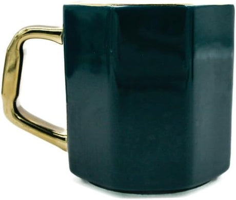 AKDC Km Ceramic Mug 380ml 18.8 X 20.8 X 29.7 Cm Green/Golden - Al Kabayel Discount CentreAKDC Km Ceramic Mug 380ml 18.8 X 20.8 X 29.7 Cm Green/GoldenMugsAKDCAl Kabayel Discount Centre
