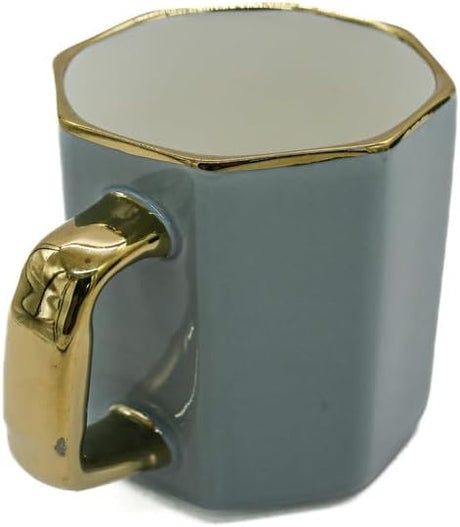 AKDC Km Ceramic Mug 380ml 18.8 X 20.8 X 29.7 Cm Grey/Golden - Al Kabayel Discount CentreAKDC Km Ceramic Mug 380ml 18.8 X 20.8 X 29.7 Cm Grey/GoldenMugsAKDCAl Kabayel Discount Centre