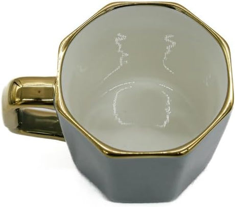 AKDC Km Ceramic Mug 380ml 18.8 X 20.8 X 29.7 Cm Grey/Golden - Al Kabayel Discount CentreAKDC Km Ceramic Mug 380ml 18.8 X 20.8 X 29.7 Cm Grey/GoldenMugsAKDCAl Kabayel Discount Centre